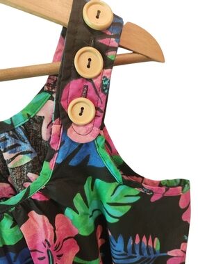 (Lot Of 2) Easy Essentials Tropical Floral Muumuu Lounge Dress Size M.